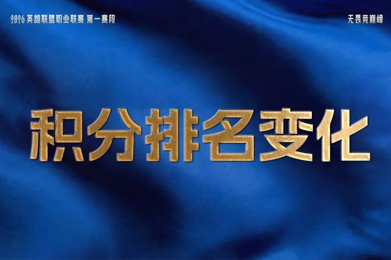 足球世界俱乐部杯-LPL战队排名变化：JDG打破BLG不败战绩，OMG取得赛季首胜